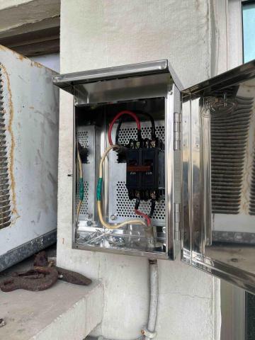 福氣電器行 - 熱水器獨立防水開關箱安裝