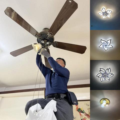 佳昆水電 - 造型燈具安裝