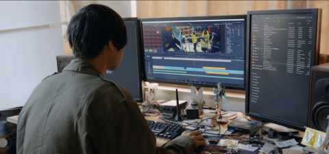 紅眼影像工作室 - 剪輯工作示意圖