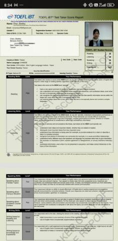 陳鏡之 - TOEFL 托福 107分
