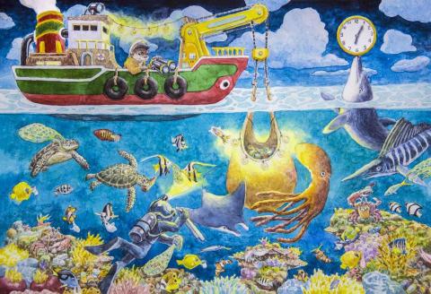 李承哲 - 水彩插畫 繪製