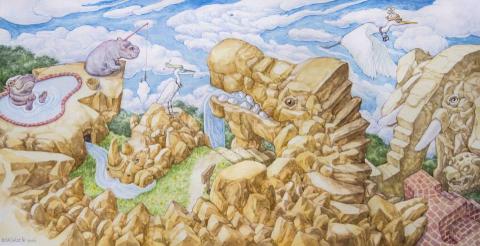 李承哲 - 水彩插畫 繪製