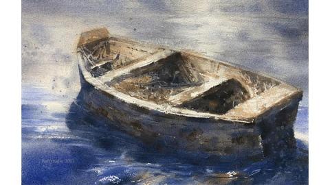 Han studio  邱柏翰 - 寒暖色小船習作3
初學水彩常遇到的困擾，就是面對一大盒顏料，卻不知從何下手。

但你知道嗎？只要兩個顏色，就能畫出驚艷的效果！

這次分享的雙色小船水彩，使用一種冷色和一種暖色，就能輕鬆呈現畫面的光影變化與氣氛

