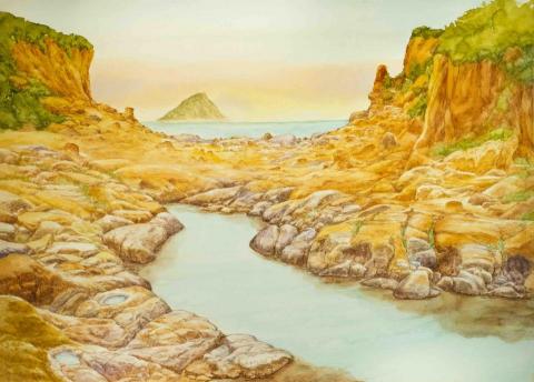 李承哲 - 水彩風景 繪製