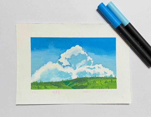 邱子晏 - 丙烯筆