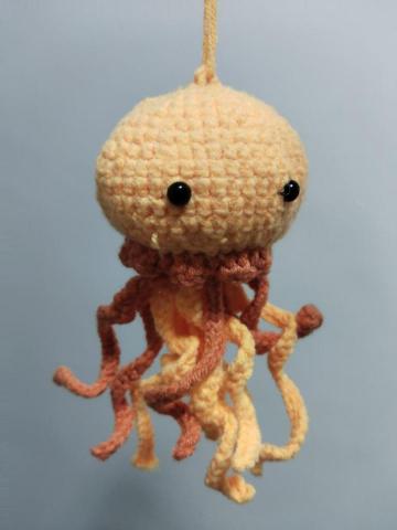 🍀晴妍手作 工作室🍀 - 毛線編織掛件 水母