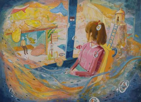 古姵蓁 - 媒材：廣告顏料