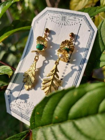 古姵蓁 - 飾品＿材質：黃銅、日本珠