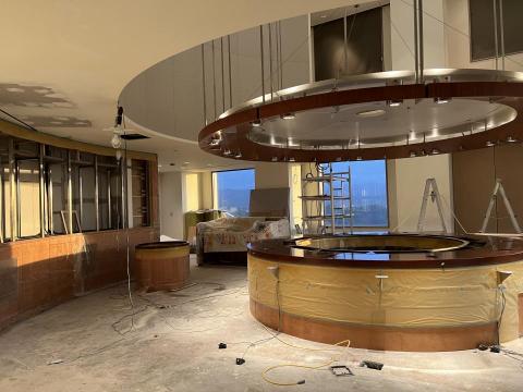 林蓁蕙 - 會議室-施作環狀木櫃