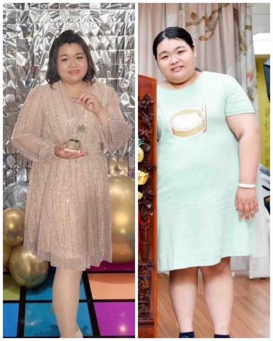 雅雅 - 左邊是目前76公斤➡️右邊是去年94公斤
目前還在繼續努力中
