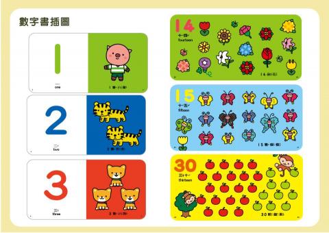 Yinny插畫設計 - 數字書1~100