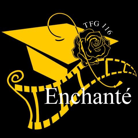 杜芮羽 - 高中畢典，主視覺LOGO初稿。
委託內容：畢業、奧斯卡、Enchant&eacute;