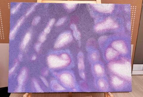 姚采伶 - 油畫（沙子肌理）光影創作