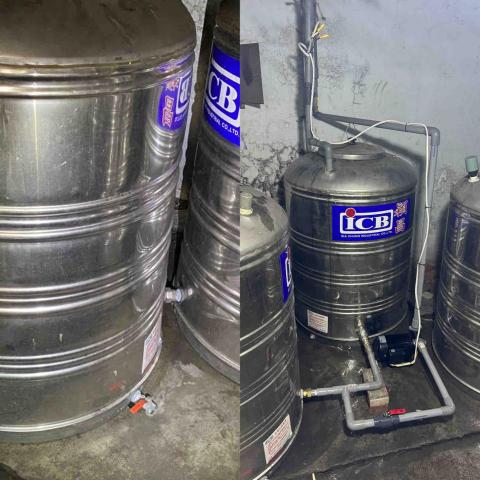 阿賢 - 台中西區，公寓配管線抽水馬達安裝