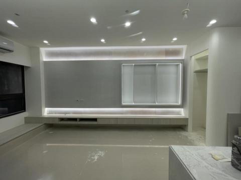 澄臻室內設計 - 木製+系統櫃的電視牆