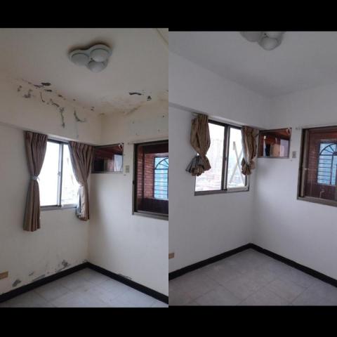 工程行 - 房間壁癌處理前後圖 工程行 - 房間壁癌處理前後圖