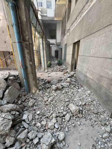 綋聖 - 教會拆除、打石 柱子打除