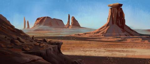 Chen Jay - 沙漠場景插畫