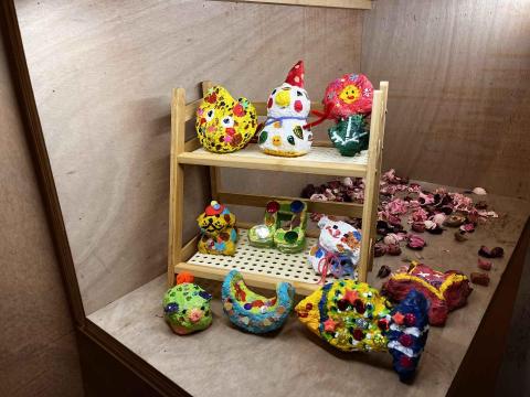 黃紫茵 - 藝術治療活動完成品-紙漿雕塑