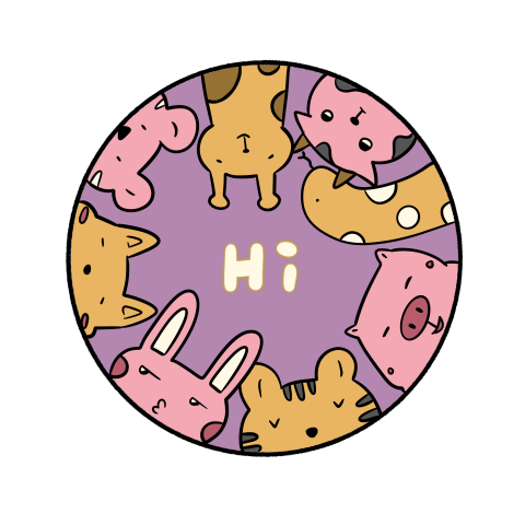 Arty Lin - hi貼紙(無背景、有貼紙白邊)