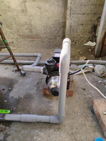 煜伸水和電維修 - 加壓馬達配管延伸獨立水龍頭。
