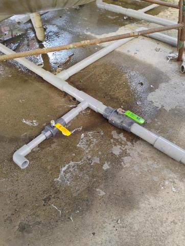 煜伸水和電維修 - 加壓馬達配管延伸獨立水龍頭。