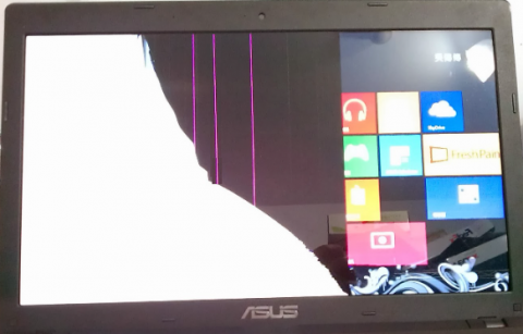 安興數位資訊 - 筆電液晶破裂亮線更換