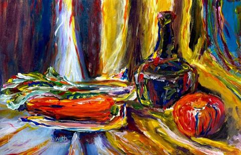 張仲萱 - （印象畫）壓克力/非臨摹景物