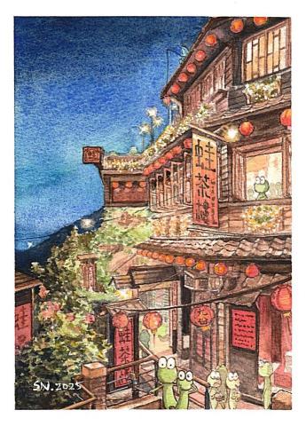 森似風格 - 被牛呱佔領的九份茶樓~~