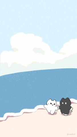 雨木 - 月月&雪 海邊走走