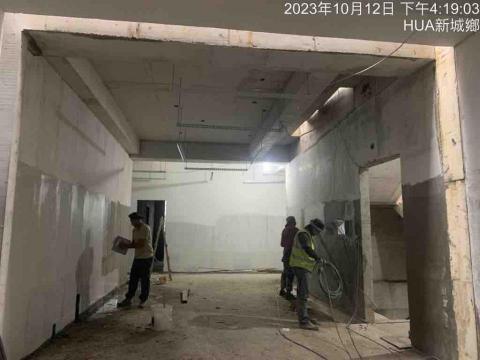 天豐油漆藝術塗料 - 軍營牆面批土