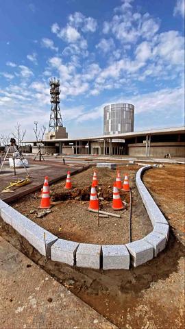 琢騰實業 - 楊梅休息站弧形道路界石