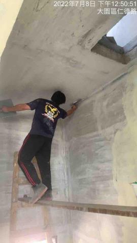 天豐油漆藝術塗料 - 透天頂樓紅豬仔