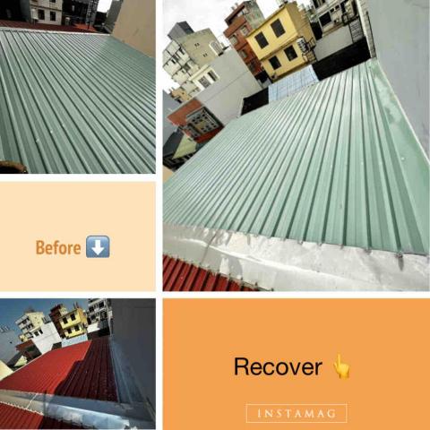 達閎金屬企業社 - 屋頂漏水,選用覆蓋烤漆浪板防止漏水。 達閎金屬企業社 - 屋頂漏水,選用覆蓋烤漆浪板防止漏水。