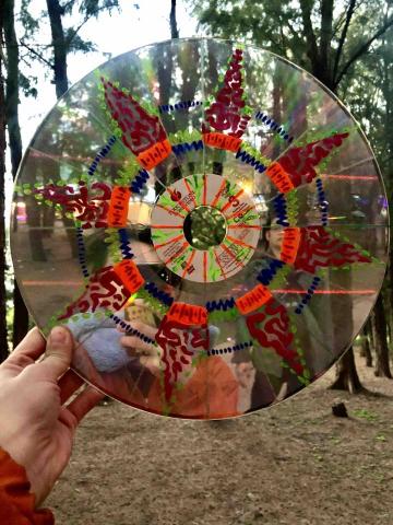 清晨個人工作室 - CD唱盤曼陀羅彩繪