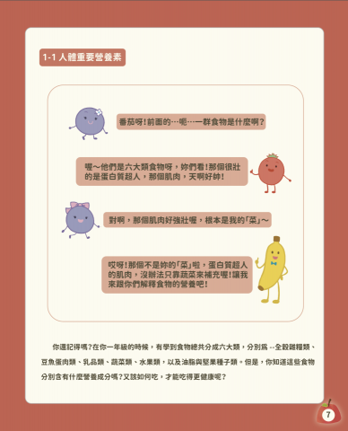 aawri - 圖為《食話食說》此教材中的內頁，同學提供文字和圖片，再由我來負責排版編輯內容，全書皆為我負責排版編輯。