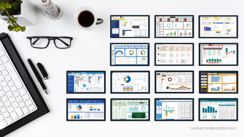 Power BI 優化│視覺排版設計│數據視覺化 - Power BI 視覺化報表，依使用者需求，以儀表板搭配企業色客製呈現