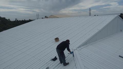 邑光鋼構鐵皮工程 - 屏東南州精明寶宮鐵皮屋頂修繕