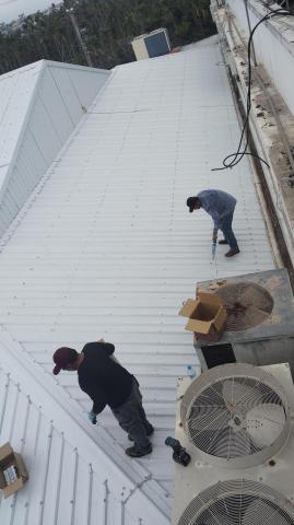 邑光鋼構鐵皮工程 - 屏東南州精明寶宮禮堂-鐵皮屋頂修繕