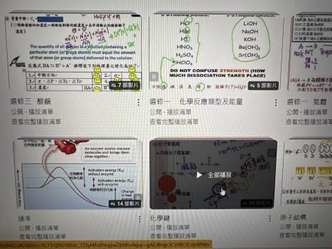 賴老師家教 - 部分影片清單