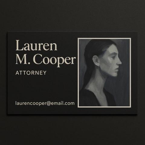 Norma - 藝廊名片(人名及郵件信箱為範例)