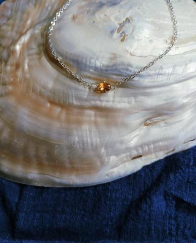 37&deg;C Accessory - 925銀黃水晶手鍊