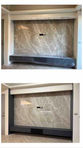 寒藝靈彩有限公司 - 電視櫃批土上色 寒藝靈彩有限公司 - 電視櫃批土上色