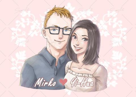 米花狸子 - 婚禮/情侶似顏繪