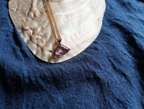 37&deg;C Accessory - 紫水晶黃銅項鍊