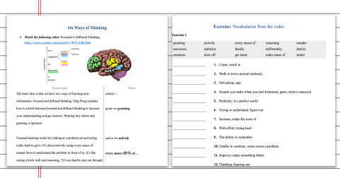 English Grove - 自編教材- 托福課程