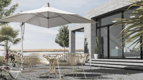 Projection Design - 戶外洋傘3D建模算圖