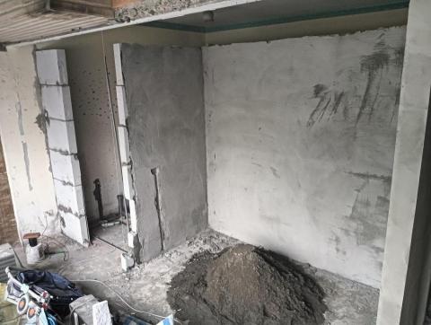 許右辛 - 水泥打底，要做粉光