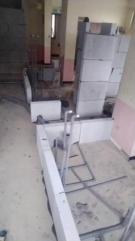 許右辛 - 防潮磚廁所施工放樣