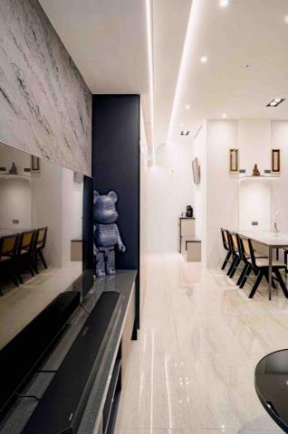 回醞空間設計 - 電視牆藝術漆、神明桌設計